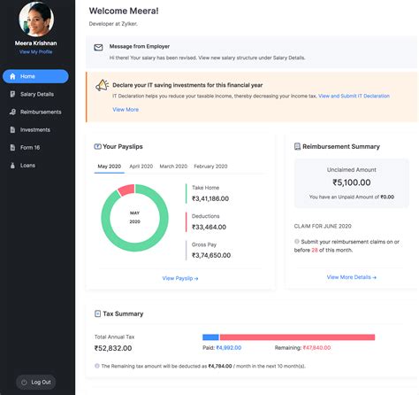 zoho payroll login